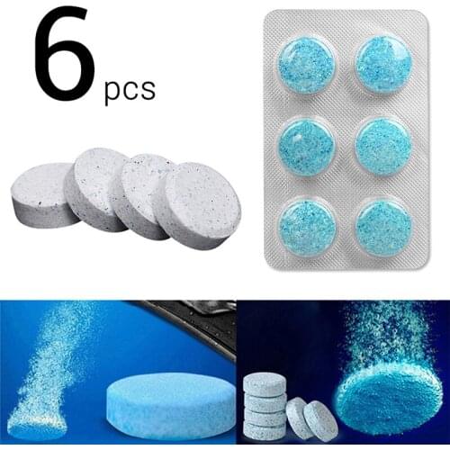 10/6/1PCS (1PC=4L Water) Car Solid Wiper Fine Seminoma Wiper Car Windshield Glass Cleaner Car Auto Window Cleaning