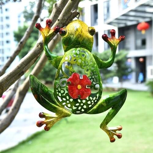 3D Metal Frog Wall ing Art Garden Statue Home Bedroom Office