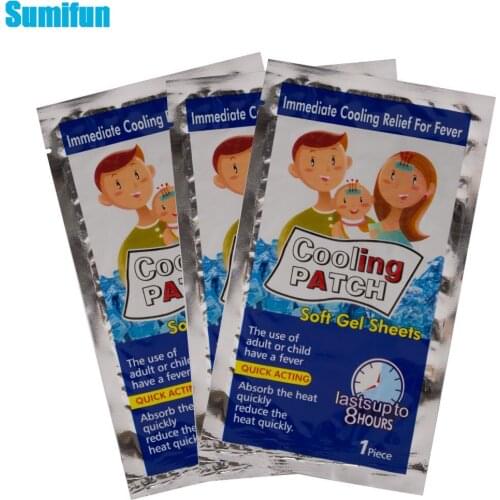 5/10/20/30Bags Cooling Patch Baby Fever Down Medical Plaster Lower Temperature Ice Gel Polymer Hydrogel Migraine Headache Pads