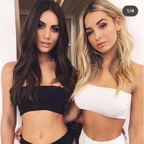 Strapless Tank Top Womens Seamless Underwear Sexy Sleeveless Crop Top Stretching Bralette Tops M-L Padded Camisole Femme