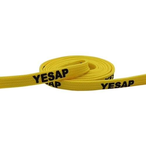 Coolstring Classic Shoe Accessory 7MM Yollow Shoe Lacets Silk Screen “YESAP” Letter Printing 10 Pairs/lot For Drop-Shipping