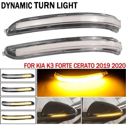 Dynamic Turn Signal Blinker Light LED Side Mirror Sequential Indicator Lamp For Kia K3 Forte Cerato 2019 2020