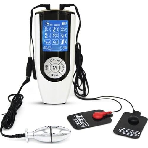 Electric Shock Anus Expander Vaginal Ball Prostate Massager Electrical Stimulator 4 Types E-stim Nipple Pad Adult Sex Toys