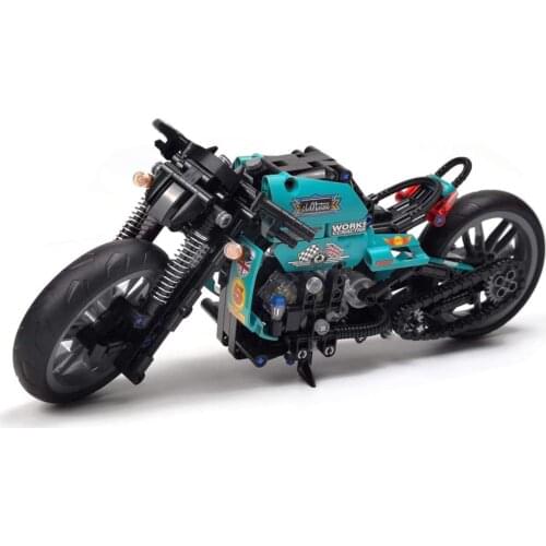 City Technical Motorcycle 431pcs Motorbike Building Blocks Model Speed Racer Bricks Chirldren DIY Toy Christmas Gifts Kids Toy