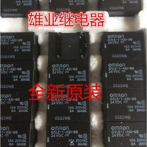 HOT NEW relay G5LE-1-ASI-60 24VDC G5LE-1-ASI-60-24VDC G5LE1ASI60 G5LE-1 24VDC DC24V 24V DIP4 10pcs/lot