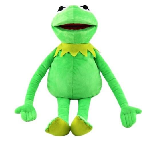 New Cartoon Animation Creative Kemit Frog Plush Doll Sesame Street Toy Hand Puppet Open Mouth Doll Childrens Gift