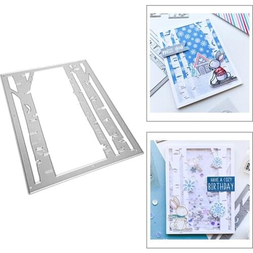 2020 New Rectangle Frame Metal Cutting Dies For Mould Cut Making Tree Branches Album Background Card Scrapbooking DIY No Stamps