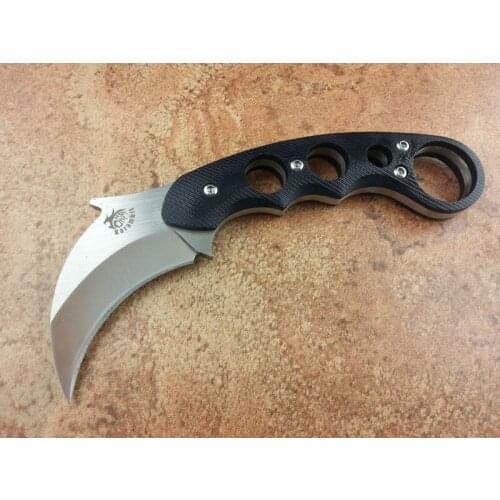 Theone Asura SF Claw Krambit Knife AUS-8 Blade Tactical Rescue Pocket Fixed Blade Knife Hunting Fishing EDC Survival Tool Knives