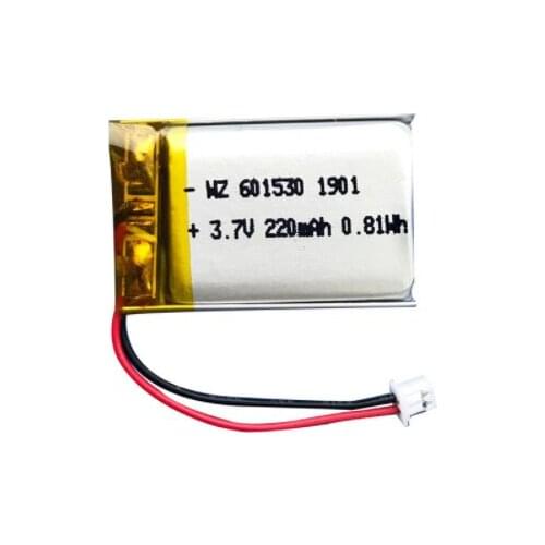 Factory direct sales 601530-220mah adult supplies sex products 3.7V rechargeable polymer lithium ion battery