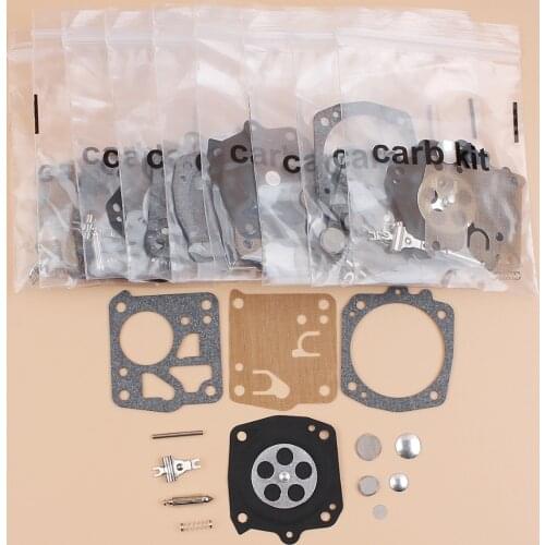 10Pcs/lot Carb Carburetor Diaphragm Repair Kit Fit Jonsered 625, 630, 670 Stihl 031 AV Chainsaw Parts