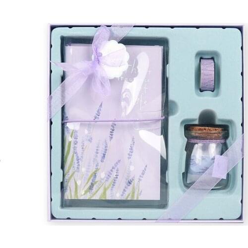 Hand book gift box notebook girl heart diary set notepad