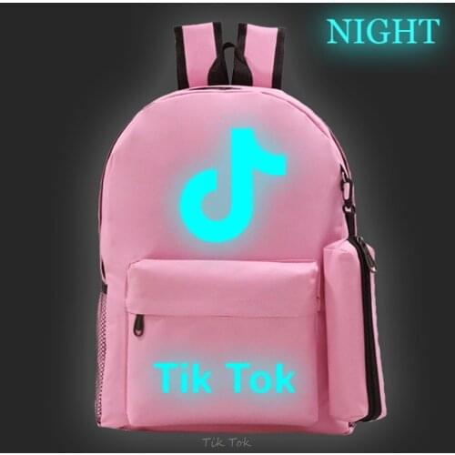 Tik TOK Boy girl School Bags solid color USB Backpack for Teenagers Capacity fashion Travel Waterproof Laptop Daily Bags