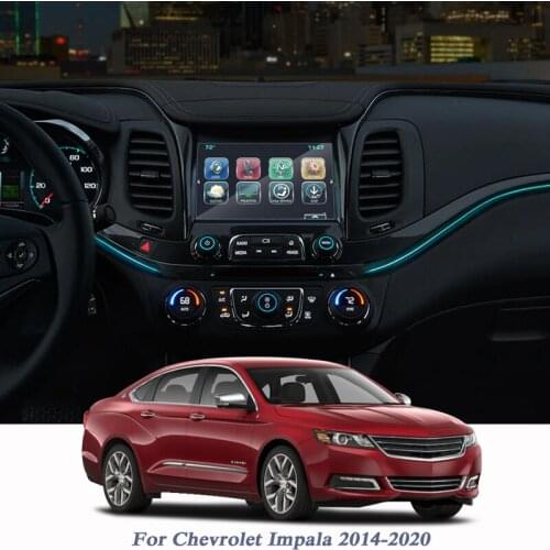 Car Styling GPS Navigation Screen Glass Protective Film Sticker For Chevrolet Impala 2014-2020 Auto Accessories