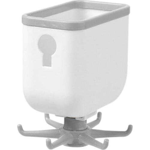 Storage rack with Rotating Hooks Kitchen Punch-free Key rag spatula spoon tableware holder kitchen Storage box wall hanging rack