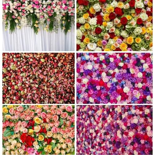 Vinyl Custom Photography Backdrops Prop Flower Wall Theme Photo Studio Background LCJD-155