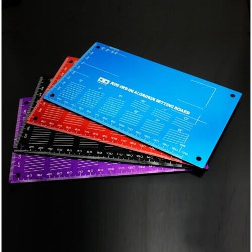 High Grade Setting Board For 1/32 Scale Tamiya Mini 4WD Racing Car Model Aluminum Alloy Measuring Board Shunting Board Tool