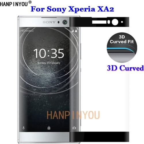 For Sony Xperia XA2 / Dual H3113 H3123 H3133 H4113 5.2" 3D Full Coverage Curved Tempered Glass 9H Premium Screen Protector Film