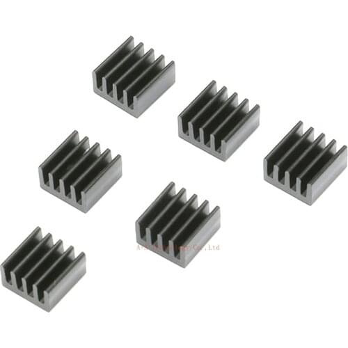 10 pcs 8.8*8.8*5mm Heatsink Radiator Cooling Fin Aluminum Heat Sink for Raspberry Pi, Chip, LED, Power IC Transistor, Module PBC