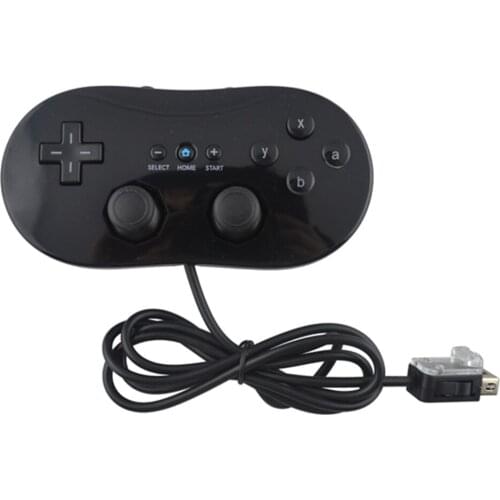 10PCS a lot Black/white For Nintendo Wii Classic Wired Game Controller Gaming Remote Pro Gamepad Shock Joystick Game pad/Joypad