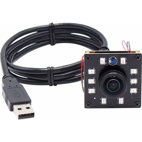 1080P 2MP CMOS OV2710 30/60/120fps Wide Angle Fisheye lens Night Vision IR CUT USB Webcam Camera Module
