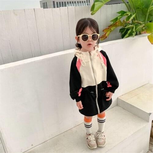 2019 Girl Baby Casual Wear Hoodies Dress Jackets Kids Girls Spring Fall Coats Clothes Children Outfit