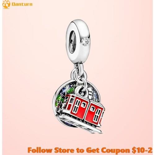 2020 Brand New S925 Sterling Silver Beads Hong Kong Peak Tram Dangle Charms fit Original Pandora Bracelets Women DIY Jewelry