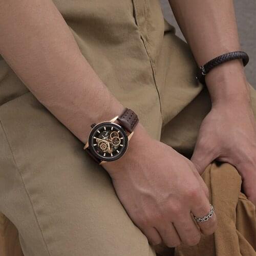 2021NAVIFORCE Top Luxury Bussiness Genuine Leather Watches for Men Fashion Automatic Mechanical Sport Water Ressistance Clock