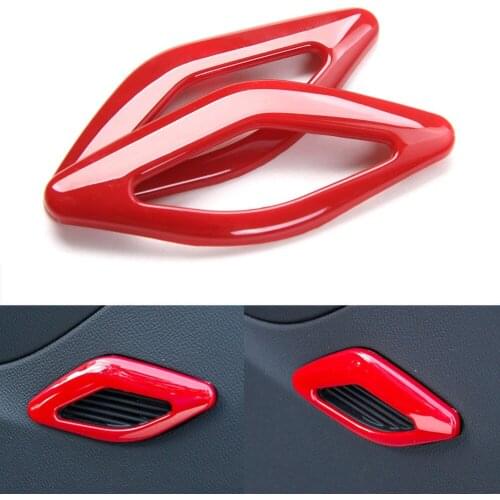 2x Car Interior Side Door Stereo Speaker Molding Cover Trim Sticker Fit For Chevrolet Camaro 2017+Car Styling Decors Accessories