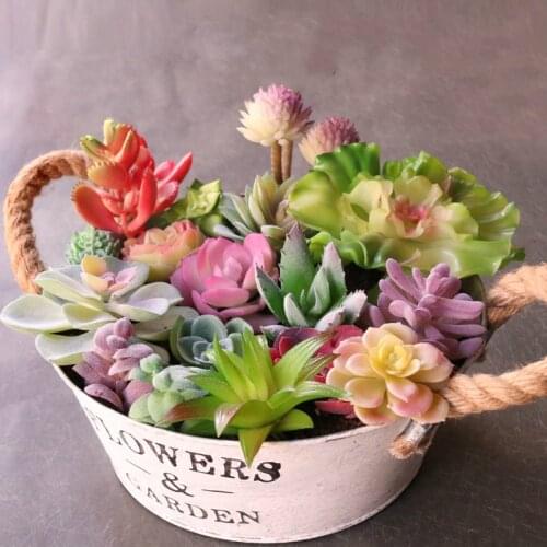 39Styles Artificial Plants Home Garden Decoration Fake Plants Bonsai Succulents Plants Wedding Flower Arrangement Accessories