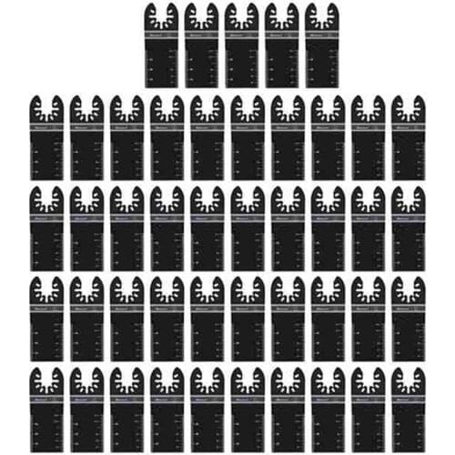 45Pcs Wood Oscillating Tool Saw Blades, Universal Multitool Blades Kit, Quick Release Multi Tool Blades 34mm