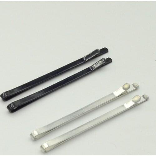 50PCS 3.0mm*6.0cm 2.35" Black plain flat Metal Bobby Pins barrettes at nickle free and lead free,hair slide hairpins