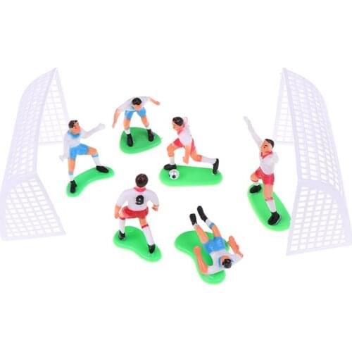 8pcs/Set Soccer Football Cake Topper Player Birthday Cake Decoration Model