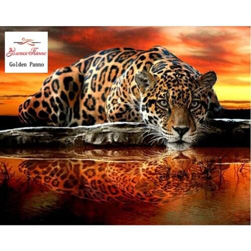 Full Drill Square Diamond 5D DIY Diamond Painting"Tattoo tiger"Diamond Embroidery Cross Stitch Rhinestone Mosaic Painting 12