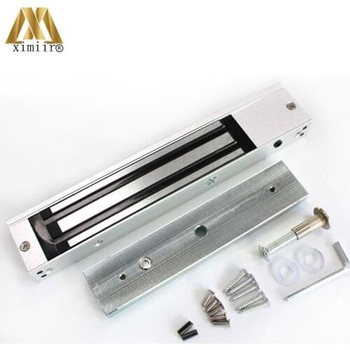 DC 12V Single Door 350kg 700lbs For Door Access Control System Electric Magnetic Lock M350SB With Buzzer