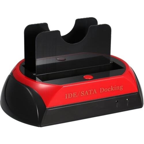 Hard Drive Disk Docking Station Base 2.5 " 3.5" IDE SATA USB 2.0 Dock HUB Dual HDD Usb EU External Box Enclosure Case