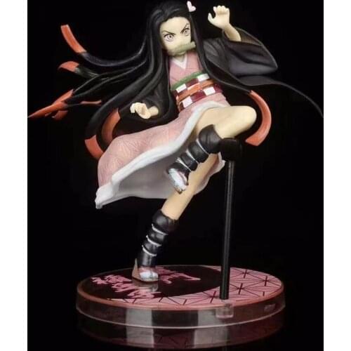 17cm Japanese Anime Demon Slayer Kamado Nezuko Blade of Demon Destruction PVC Action Figure Toys Collection Model Dolls