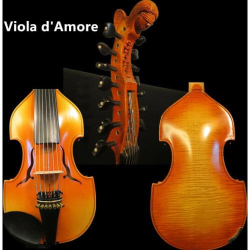 Baroque style SONG Brand profession Master 7×7 strings 15" Viola d'Amore #14710