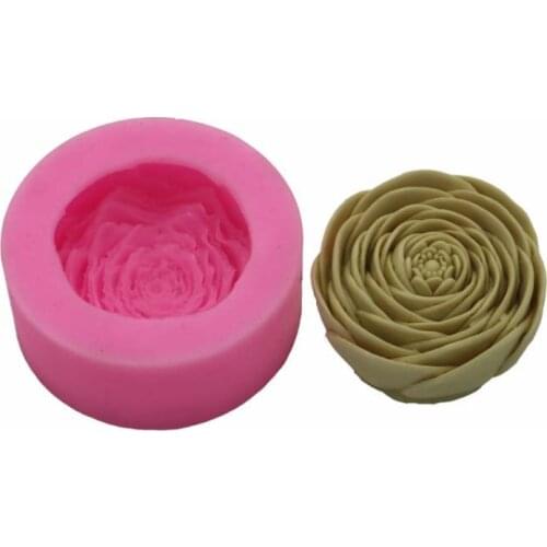 DIY Chocolate Candy Mold 3D Flower Silicone Candle Soap Mould Handmade Clay Craft Art Decorating Soap Candle Making Molds