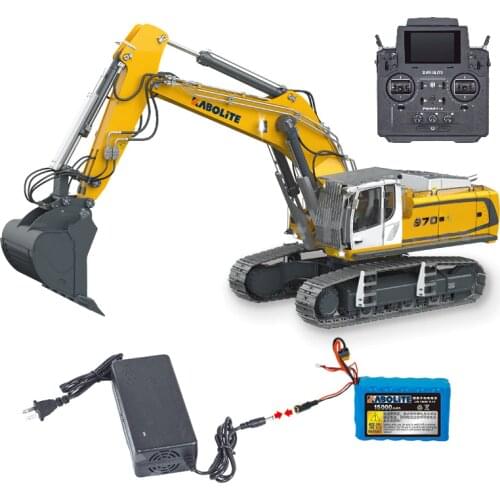 HUINA 1/14 2.4G kabolite K970 Metal Hydraulic Tracked RC Excavator Model Battery Radio TH18068