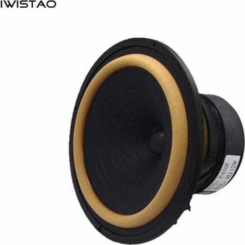 IWISTAO HIFI 6.5 Inch Full Range Speaker Unit 25W Max 56-20K HZ 93dB Ferrite Magnetic 4/8 ohm Leather Edge Die-cast AL Frame