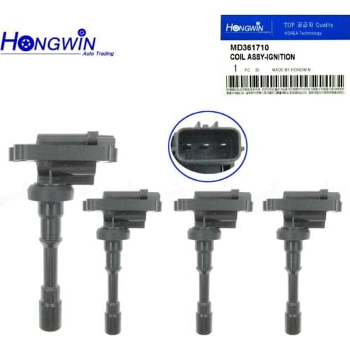 4 Pcs MD361710 Ignition Coils Fits Mitsubishi Space Star Lancer 1.6L Mirage V 1.3 4Cyl 1.3L 1.6L 1.8L 2.0L 099700048 MD362903