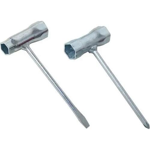 Spark Plug Wrench with Slotted / Cross Head, Combination Screwdriver T-Wrench for Gasoline Saw Electric Chain Saw Lawn Mower