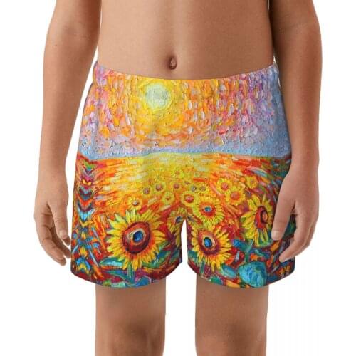 Sunflower Hot sell swimming Trunks boys Beach shorts Hi-Q Swimwear with Pocket trunks cute springs Sports suit kid Swimsuit