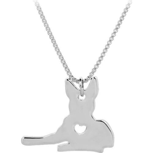 Love Alaskan Malamute Casting Pendant Fashion Necklace Jewelry