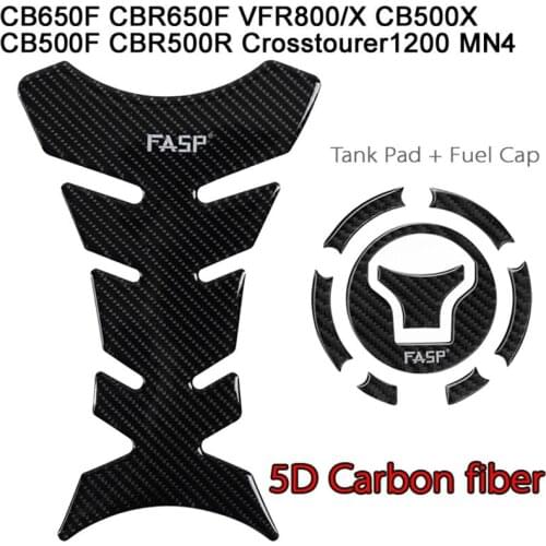 Fuel Tank Cap Decal Pad Sticker Pure Carbon FOR CB650F CBR650F VFR800/X CB500X CB500F CBR500R Crosstourer1200 MN4