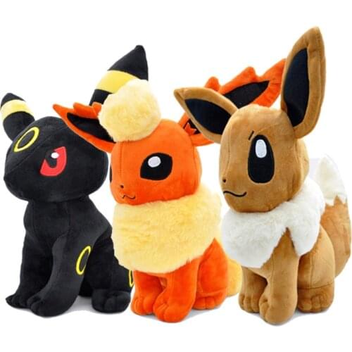 Plush Toys 12" 30cm/37CM Big Sitting Eevee Vaporeon Flareon Umbreon Peluche Soft Stuffed Dolls Animals For Kids Christmas Gift