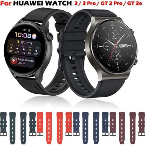 22mm Watchbands For Huawei Watch GT 2 Pro Strap Silicone Strap For Huawei Watch 3 3 Pro Band For Huawei Watch GT 2 46mm Bracelet