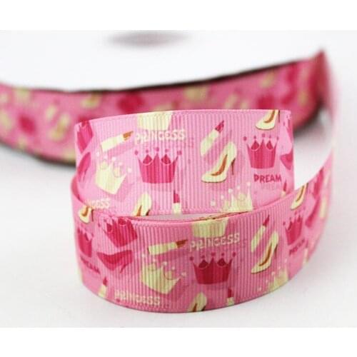 Pink perfume bottle printed grosgrain ribbon 9-75mm DIY handmade materials christmas wedding gift wrap tape ribbons