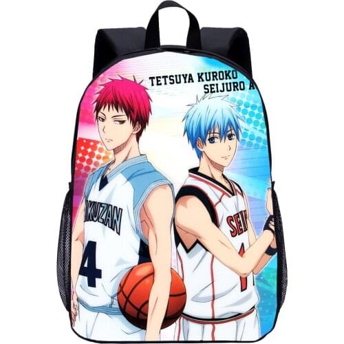 Kuroko No Basketball Kids School Backpack Teenager Cartoon Backpack Big Student Backpack Laptop Bag For Travel