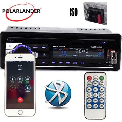 1 DIN MP3 Player Head Unit Car Stereo Radio Microphone MP3/WMA/WAV Player Multiple EQ FM/SD/USB/AUX 12V Bluetooth
